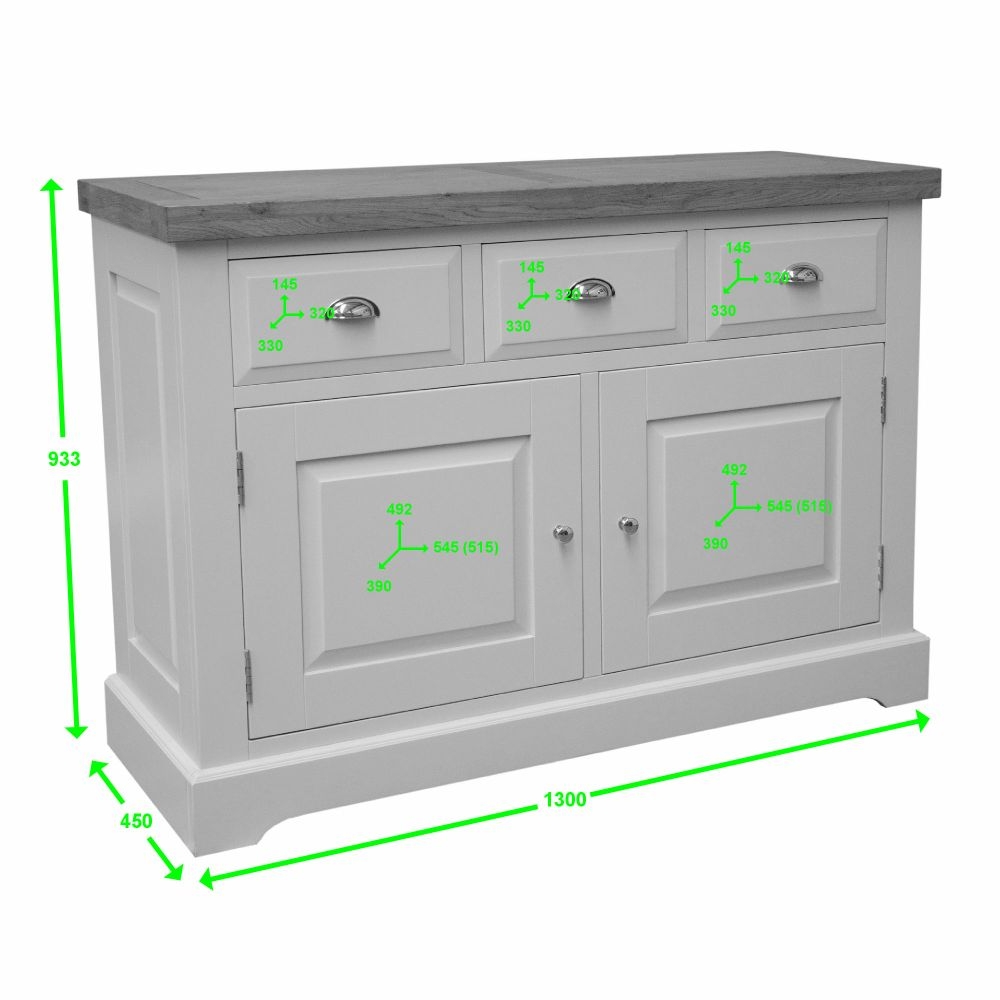 Product photograph of Homestyle Gb Painted Deluxe Medium Sideboard from Choice Furniture Superstore.